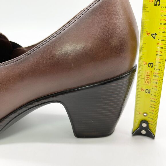 Dansko Beth Pumps Womens 42 Brown Heeled Leather Minimalist Comfort Clog Classic - Picture 10 of 10